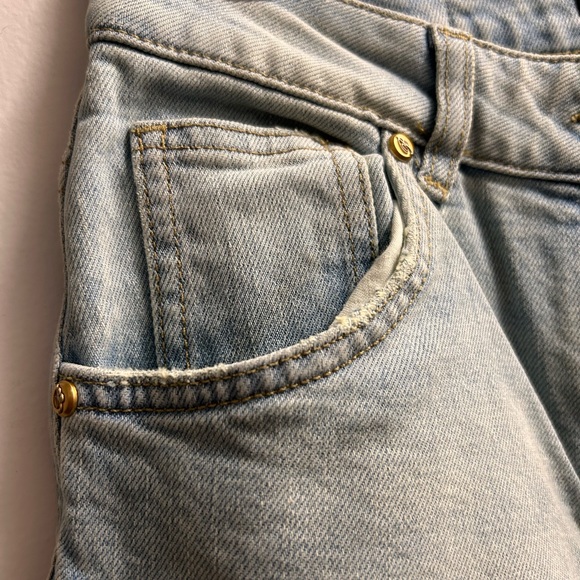 NWT “BLUMARINE” FLARE JEANS/40IT TALL/MID-HIGH RISE/LIGHT BLUE/GORGEOUS! - Picture 10 of 11